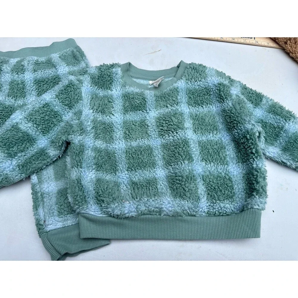 Cat & Jack Baby Boys 2pc Fleece Outfit Set - Blue/Green Size 18Months NWT